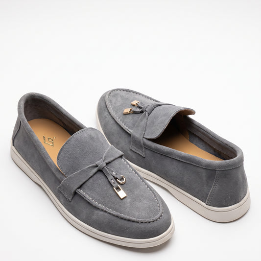 Summer Charms Walk Loafers Genuine Leather Flats