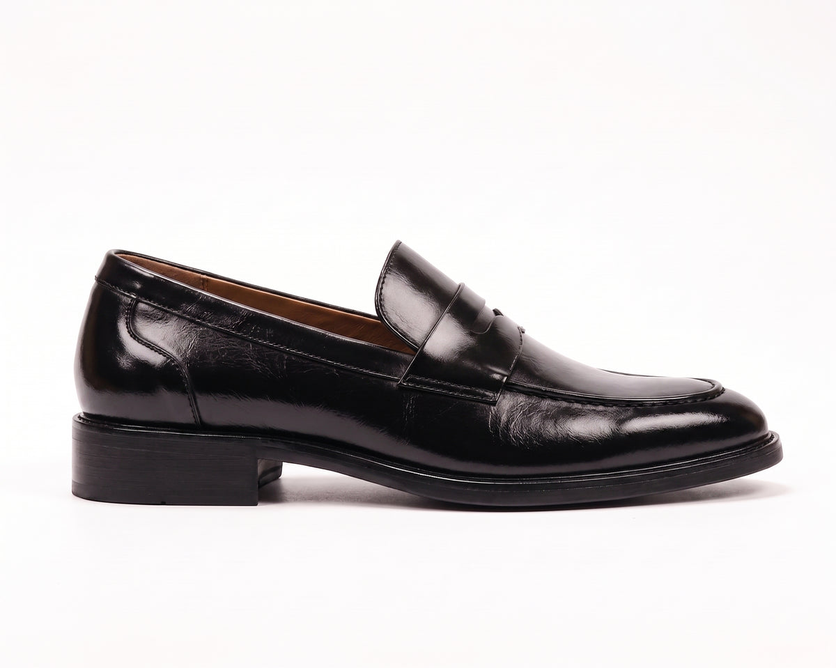 Classic Black Penny Loafers